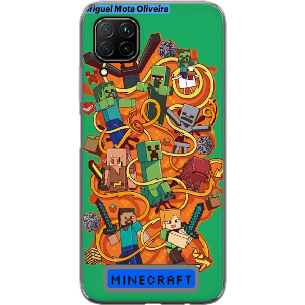 Huawei P40 lite Genomskinligt Skal Minecraft