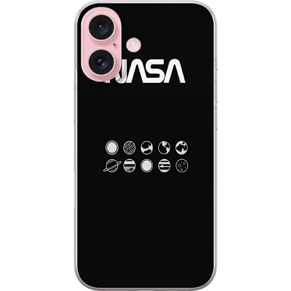 Apple iPhone 16 Gjennomsiktig deksel NASA Planeter