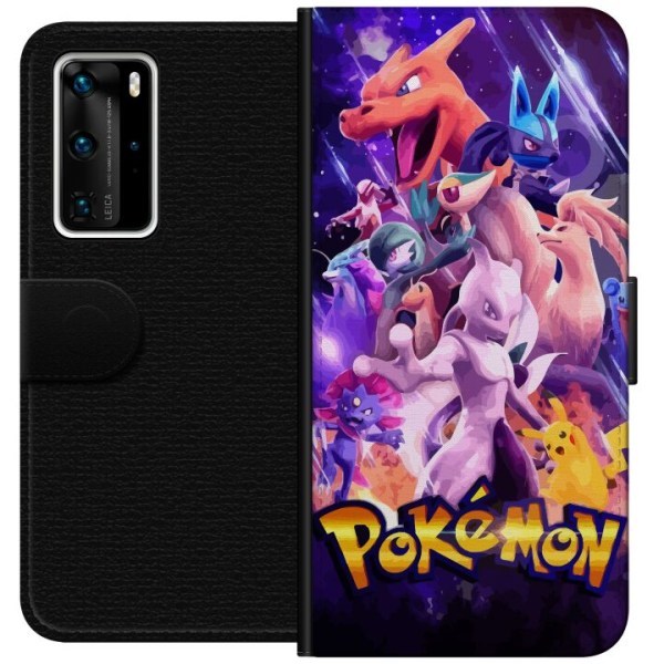 Huawei P40 Pro Lompakkokotelo Pokémon