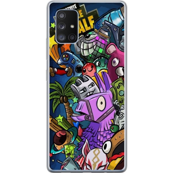 Samsung Galaxy A71 5G Gennemsigtig cover Minecraft