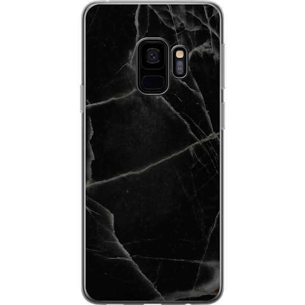 Samsung Galaxy S9 Gennemsigtig cover Sort marmor