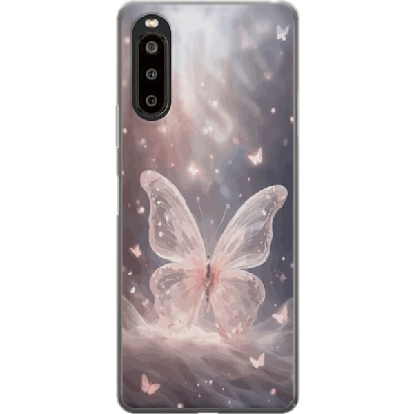 Sony Xperia 10 II Gennemsigtig cover Sommerfugl