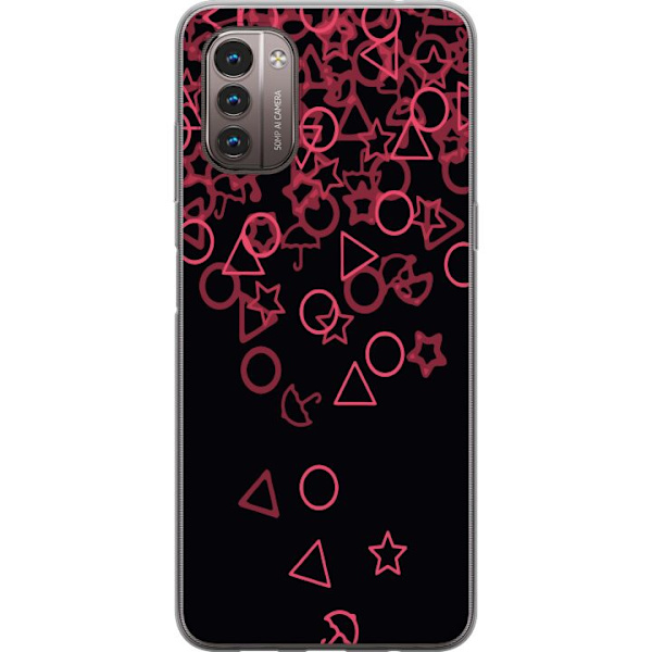 Nokia G21 Läpinäkyvä kuori Squid Game Ikoni Sarja Suosittu TV-peli Ikoni Graafinen Motiivi Aasialainen Trendi Draamasarja