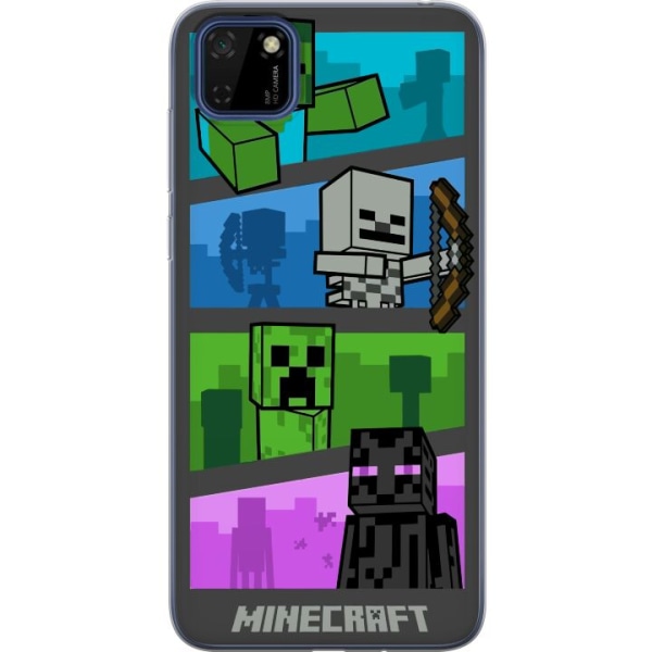 Huawei Y5p Genomskinligt Skal Minecraft