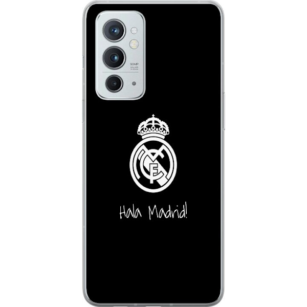 OnePlus 9RT 5G Läpinäkyvä kuori Real Madrid Emblem Jalkapallo Ylpeys Valkoinen Kulta Seuramerkki Mestarit La Liga Fanit Ikoninen Urheilu