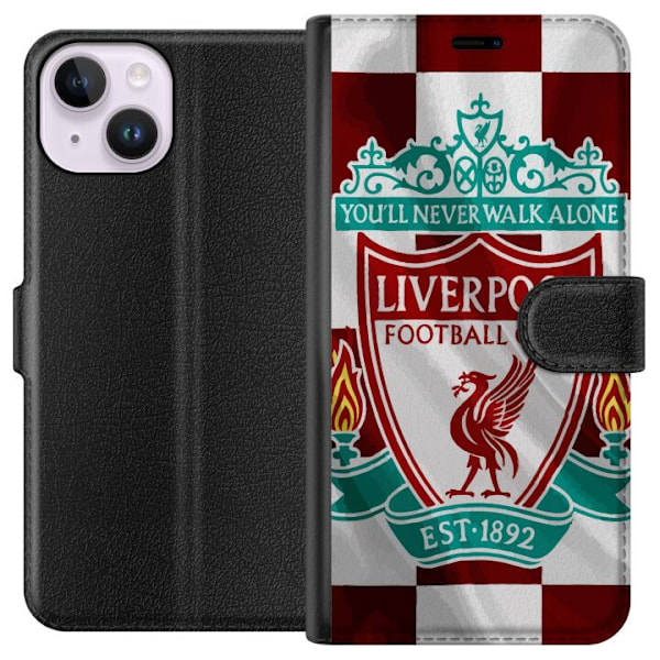 Apple iPhone 15 Tegnebogsetui Liverpool FC