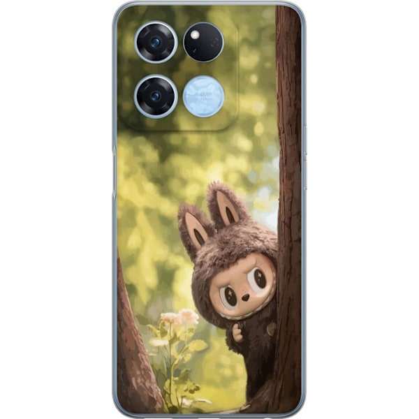 OnePlus Ace Racing Gjennomsiktig deksel Labubu Graffiti Vibes – Gatukunst i Monsterform