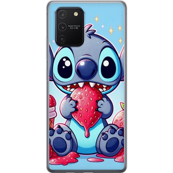 Samsung Galaxy S10 Lite Genomskinligt Skal Strawberry Stitch