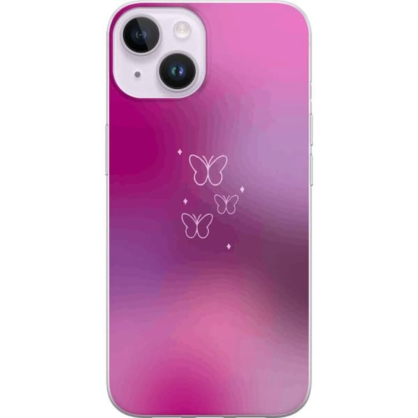 Kompatibelt Mobildeksel til Apple iPhone 14 Fjærlyst rosa
