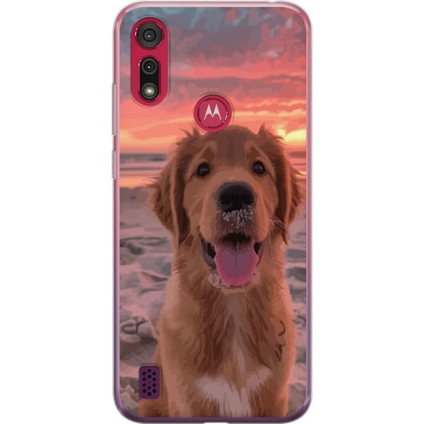 Motorola Moto E6s (2020) Gennemsigtig cover Hund