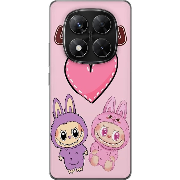 Xiaomi Redmi Note 14 Pro Genomskinligt Skal Labubu Pink Monster
