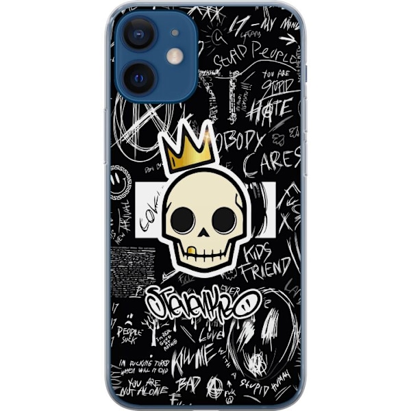 Apple iPhone 12  Läpinäkyvä kuori Kuoleman kallo