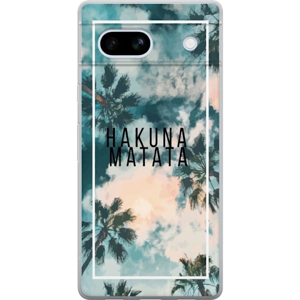 Google Pixel 7a Gennemsigtig cover Hakuna Matata