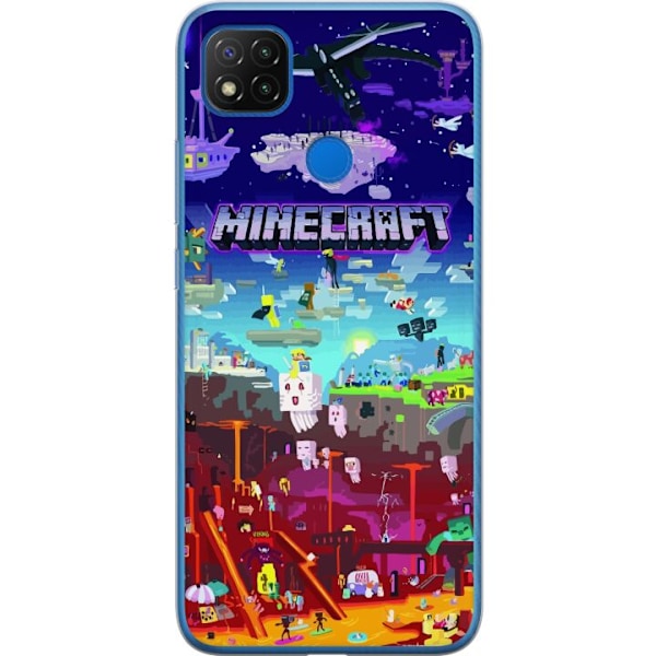 Xiaomi Redmi 9C Läpinäkyvä kuori Minecraft