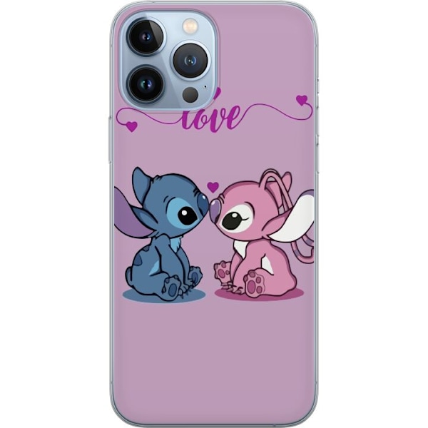 Apple iPhone 13 Pro Max Läpinäkyvä kuori Lilo & Stitch –