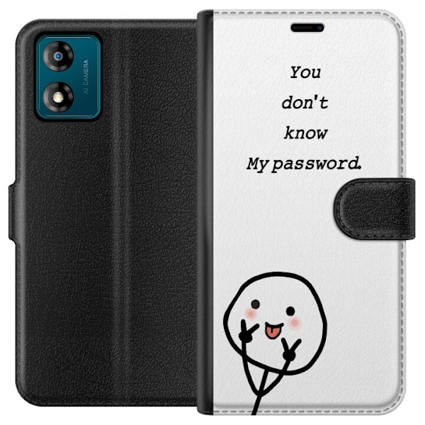 Motorola Moto E13 Tegnebogsetui Du Kender Ikke Mit Adgangskode