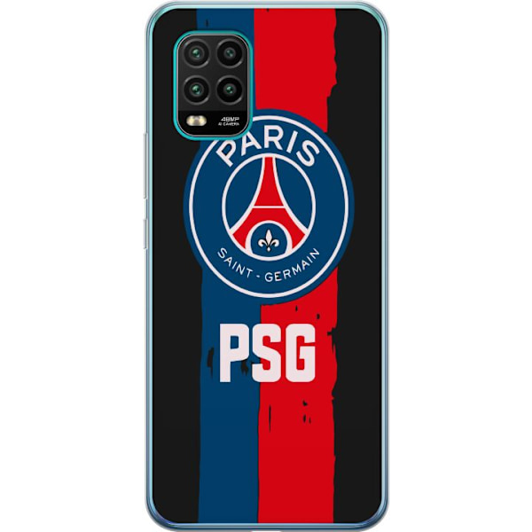 Xiaomi Mi 10 Lite 5G Läpinäkyvä kuori Paris Saint-Germain F