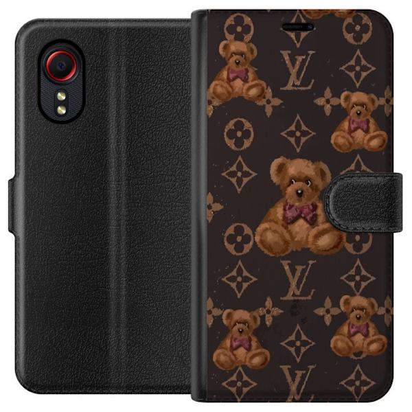 Samsung Galaxy Xcover 5 Tegnebogsetui Louis Vuitton Teddybjørn Mønster Luksus Mode Design Populært Motiv Mode Trend Luksuriøse Accessories
