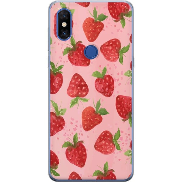Xiaomi Mi Mix 3 Genomskinligt Skal Strawberry Dreams – jordg