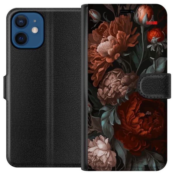 Kompatibelt Plånboksfodral till Apple iPhone 12 mini Blommor