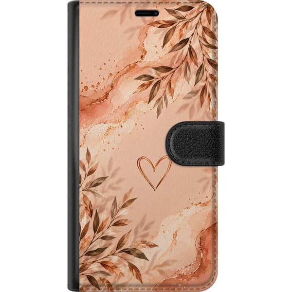 Kompatibelt Plånboksfodral till OnePlus 7 Persikoblad orange