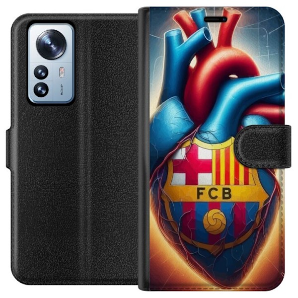 Xiaomi 12 Pro Lompakkokotelo FCB Sydän