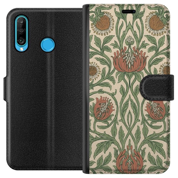 Huawei P30 lite Lommeboketui Bladedetaljer