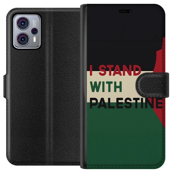 Motorola Moto G23 Plånboksfodral Stand with Palestine – sol