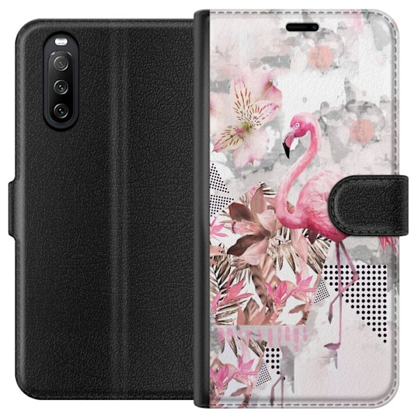 Sony Xperia 10 III Tegnebogsetui Flamingo
