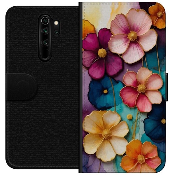 Xiaomi Redmi Note 8 Pro  Lompakkokotelo Kukat Värit