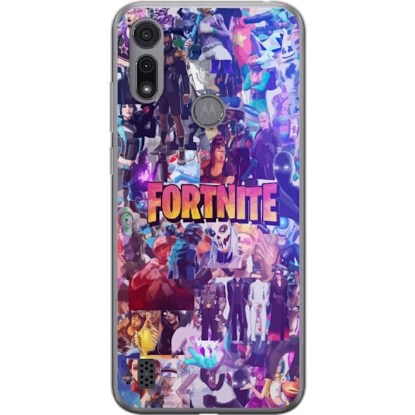 Motorola Moto E6i Läpinäkyvä kuori Fortnite