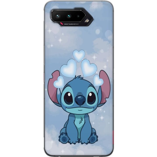 Asus ROG Phone 5 Läpinäkyvä kuori Stitch Hyppäävä Ilo -