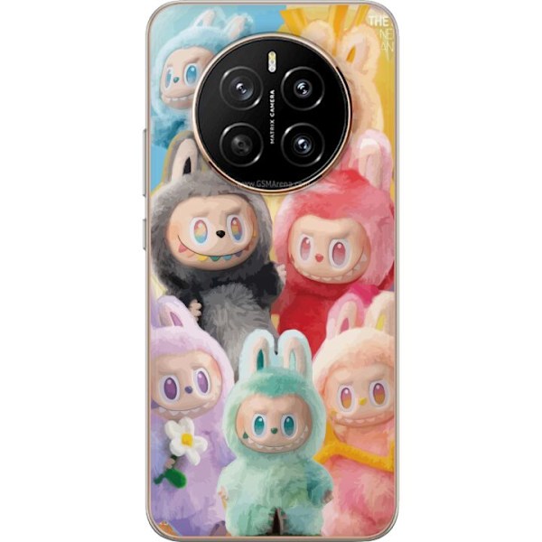 Honor Magic7 Genomskinligt Skal Labubu Sketch Style – Handritat monster i tusch