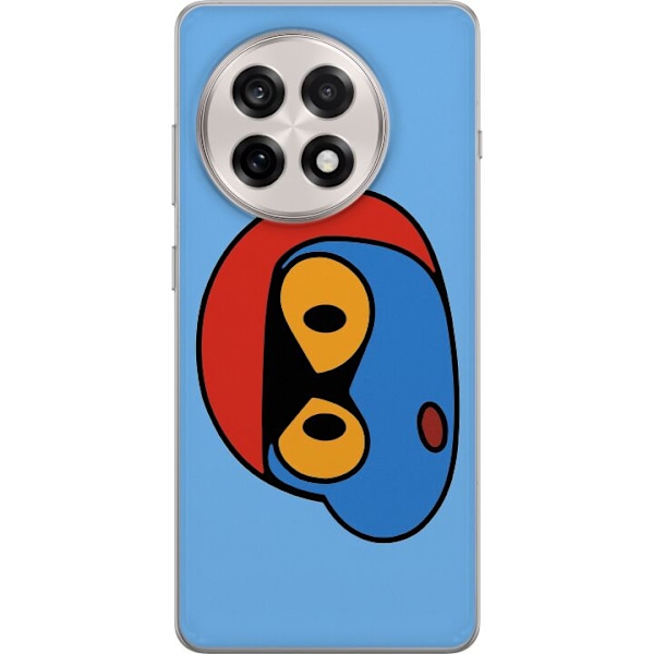 OnePlus 13R Läpinäkyvä kuori Bold Bot Head