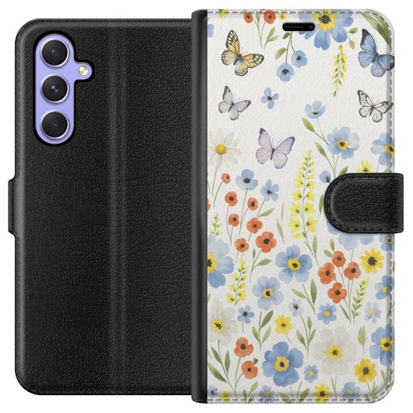 Samsung Galaxy A54 Plånboksfodral Sommarblommor