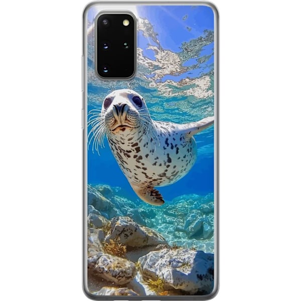 Samsung Galaxy S20+ Läpinäkyvä kuori Myynti Meri Uiminen Eläinaihe Luonto Vesimotiivi Sininen Suunnittelu Meriteema Suosittu Motiivi Villieläimet