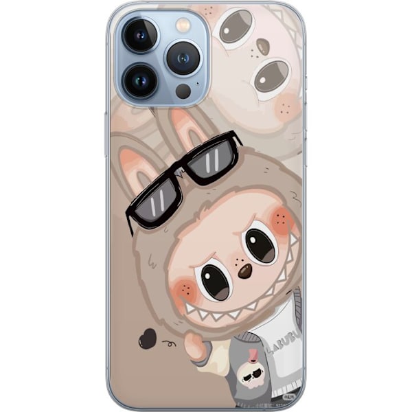 Apple iPhone 13 Pro Max Genomskinligt Skal Labubu Rainbow Chao