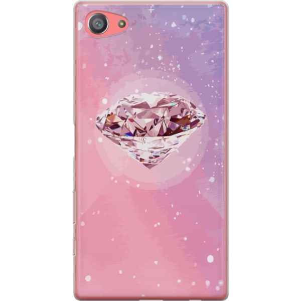 Sony Xperia Z5 Compact Gennemsigtig cover Glitter Diamant