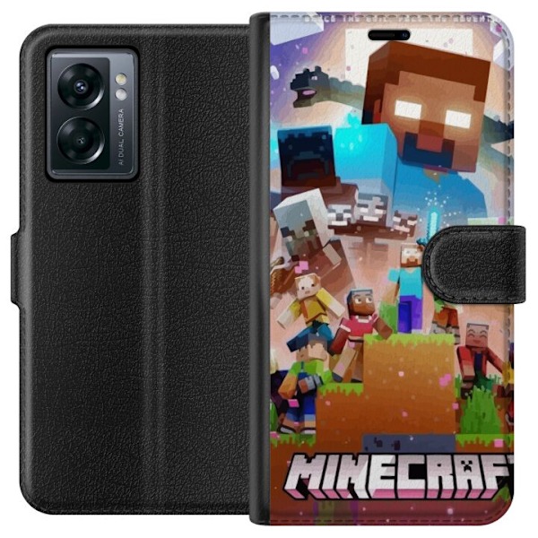 OnePlus Nord N300 Lompakkokotelo Minecraft