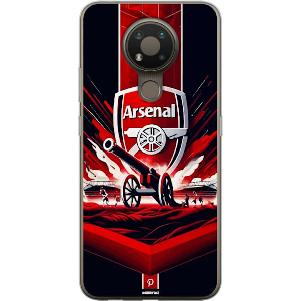 Nokia 3.4 Läpinäkyvä kuori Arsenal