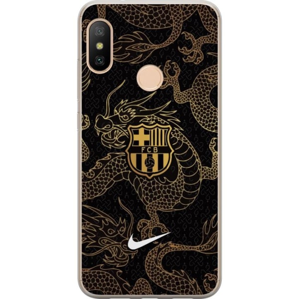 Xiaomi Redmi 6 Pro Läpinäkyvä kuori FC Barcelona