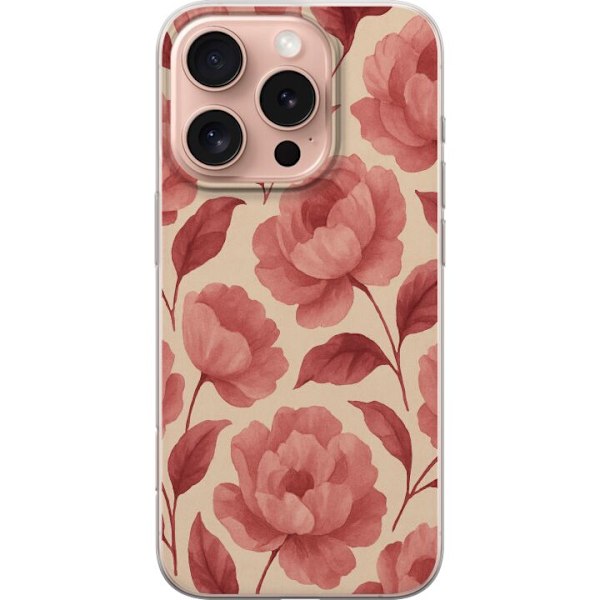 Apple iPhone 16 Pro Läpinäkyvä kuori Ruusun Kukinta