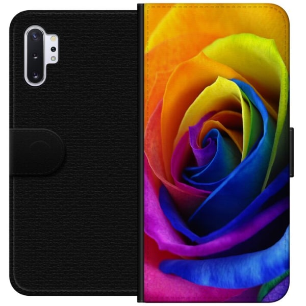 Samsung Galaxy Note10+ Lompakkokotelo Sateenkaaren Ruusu