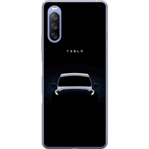 Sony Xperia 10 III Lite Läpinäkyvä kuori Tesla