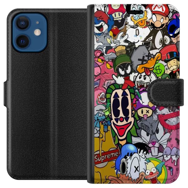 Kompatibel Tegnebogsetui til Apple iPhone 12 mini Fortnite