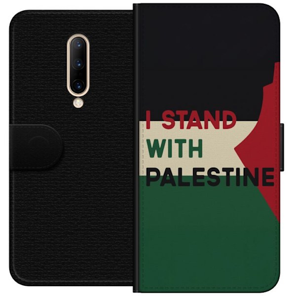 OnePlus 7 Pro Plånboksfodral Stand with Palestine – solidaritetsdesign med starkt budskap