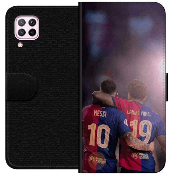 Huawei P40 lite Lommeboketui Lamine Yamal VS Messi