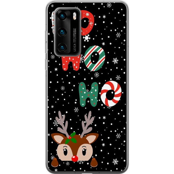 Huawei P40 Läpinäkyvä kuori HO HO HO