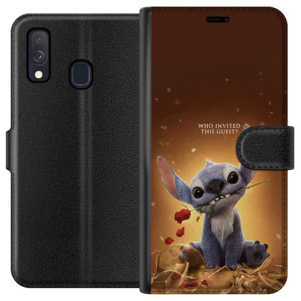 Kompatibelt Plånboksfodral till Samsung Galaxy A40 Stitch | Gäst