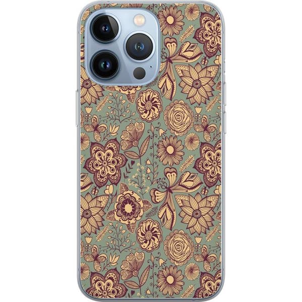 Kompatibelt Mobildeksel til Apple iPhone 13 Pro Vintage Blomster
